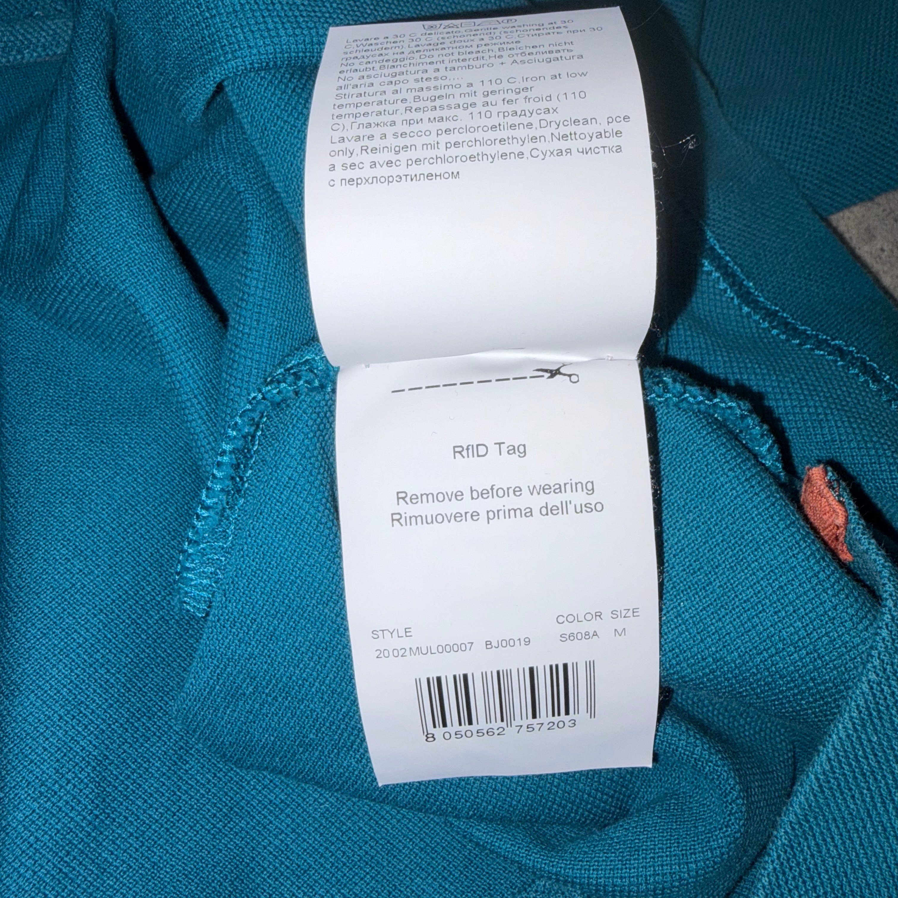 MISSONI POLO T-SHIRT BLUE/ CYAN
