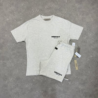 ESSENTIALS SS22 - T-SHIRT & SHORT SET  - LIGHT OATMEAL