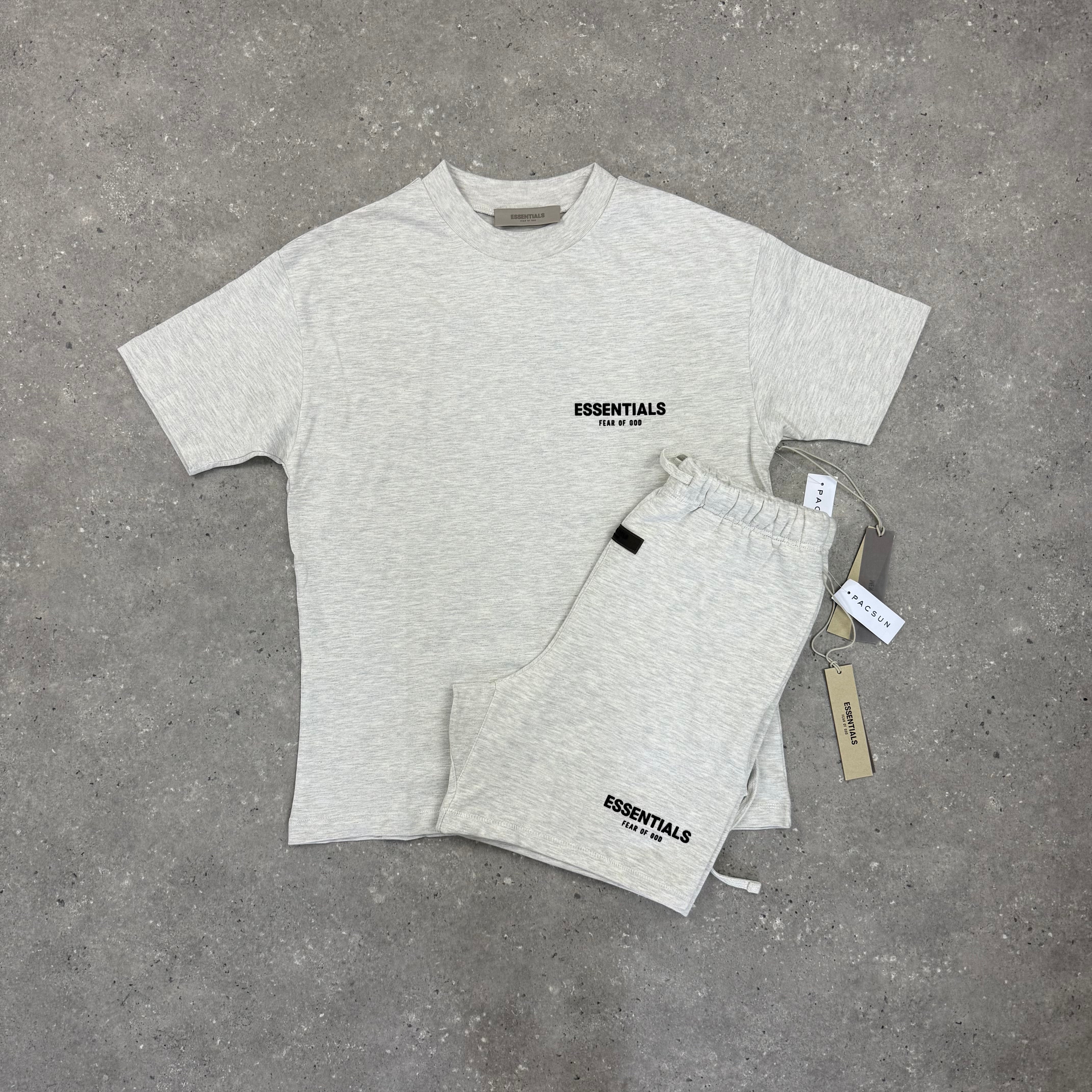 ESSENTIALS SS22 - T-SHIRT & SHORT SET  - LIGHT OATMEAL