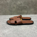 HERMES SANDALS BROWN - (EU40.5 / UK6.5)