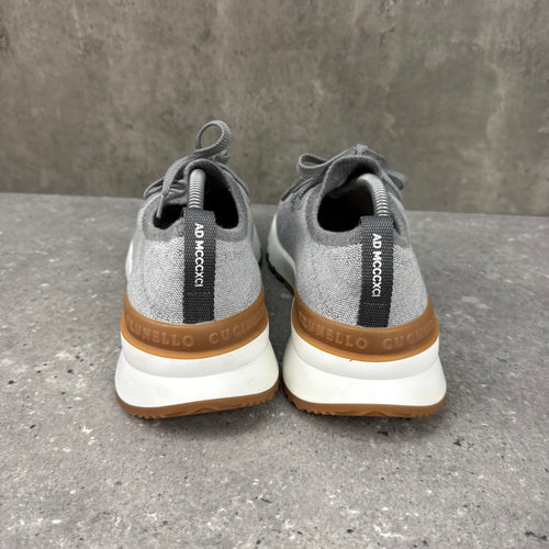 BRUNELLO CUCINELLI KNIT LACE UP SNEAKERS - (EU43 / UK9)