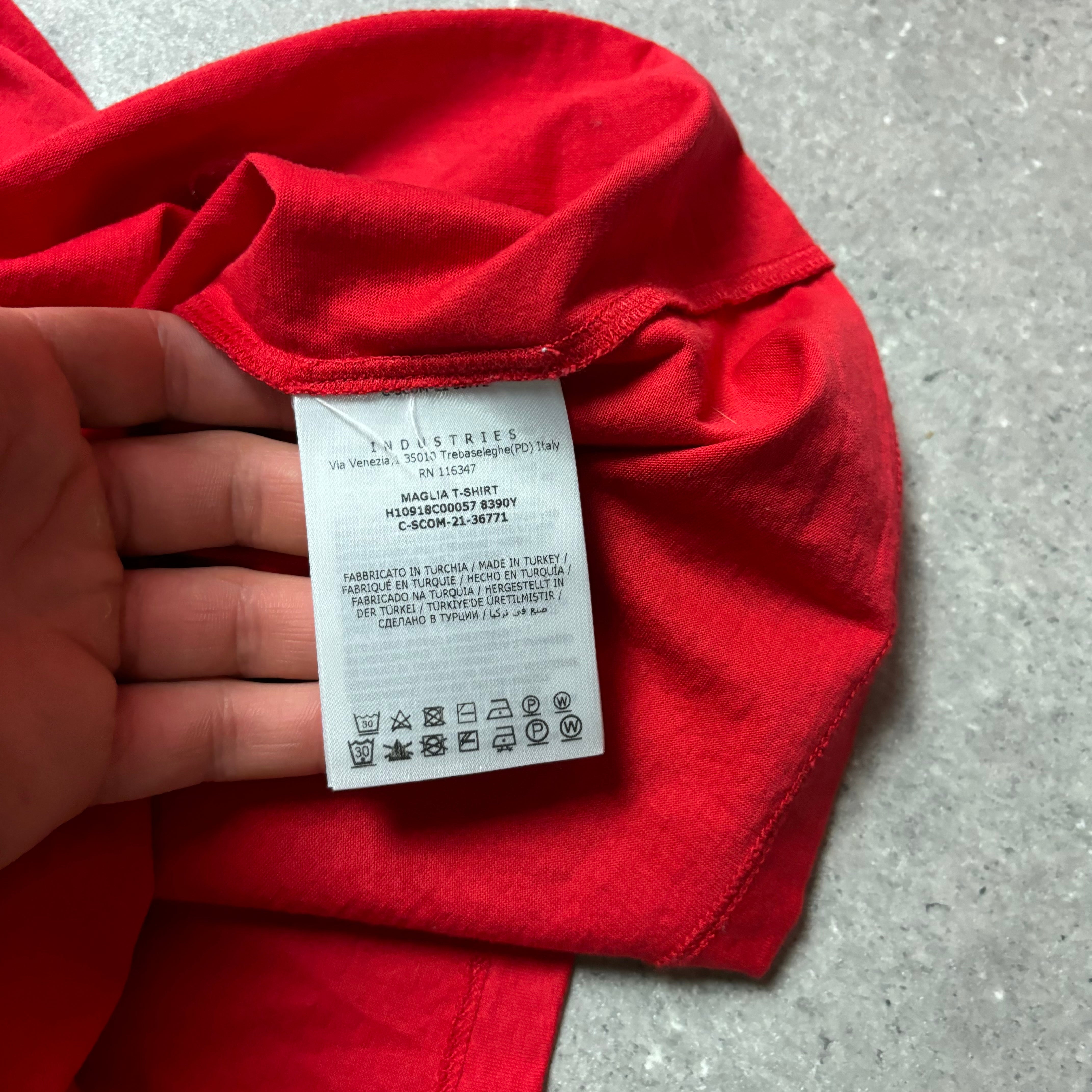 MONCLER MAGLIA T-SHIRT  RED - (M)