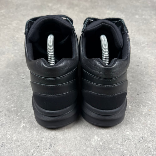 CHANEL RUNNERS BLACK LEATHER -  (EU42 / UK8)