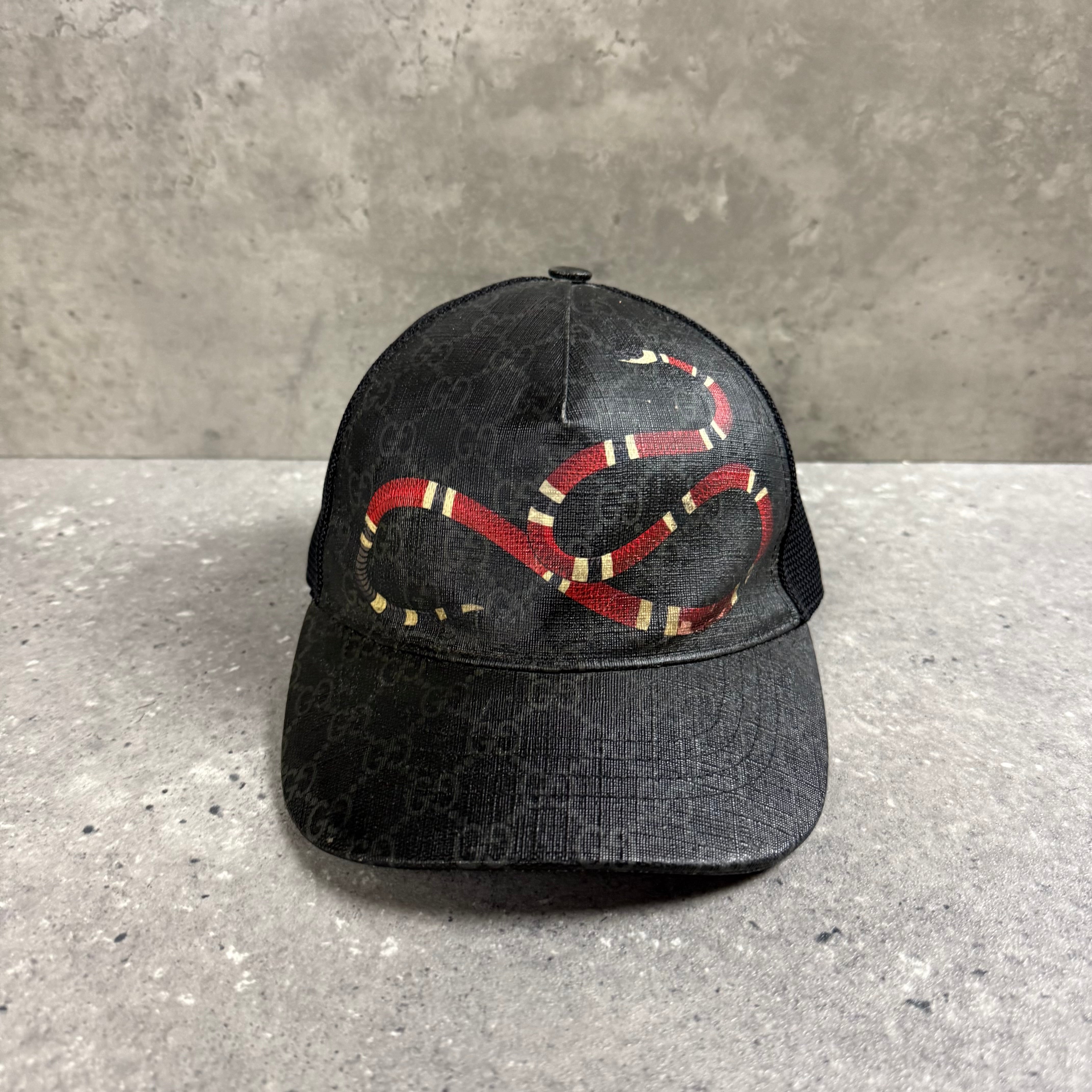 GUCCI SNAKE PRINT CAP