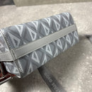 DIOR GREY CD DIAMOND MESSENGER BAG