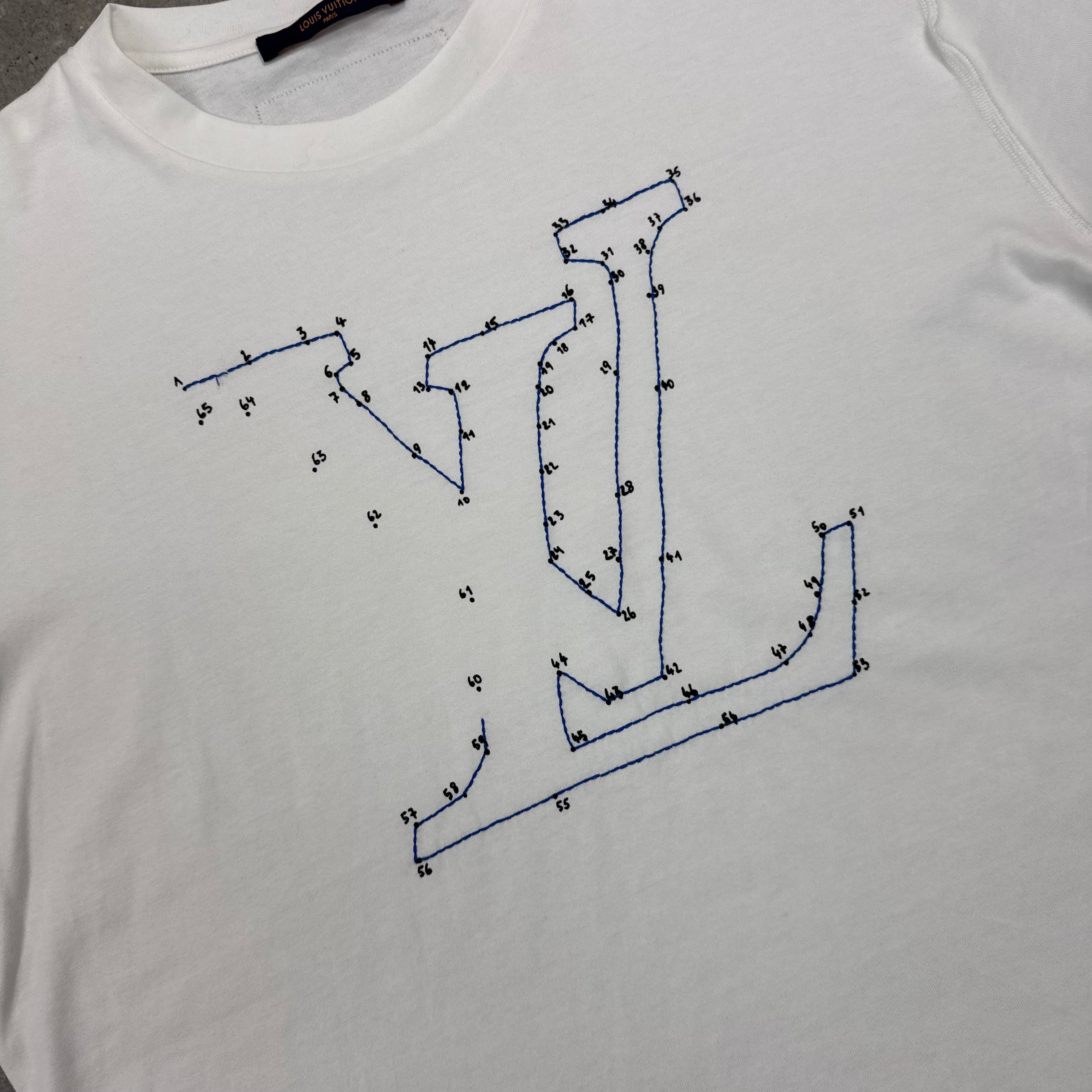 LOUIS VUITTON STITCH PRINT T-SHIRT - (L)