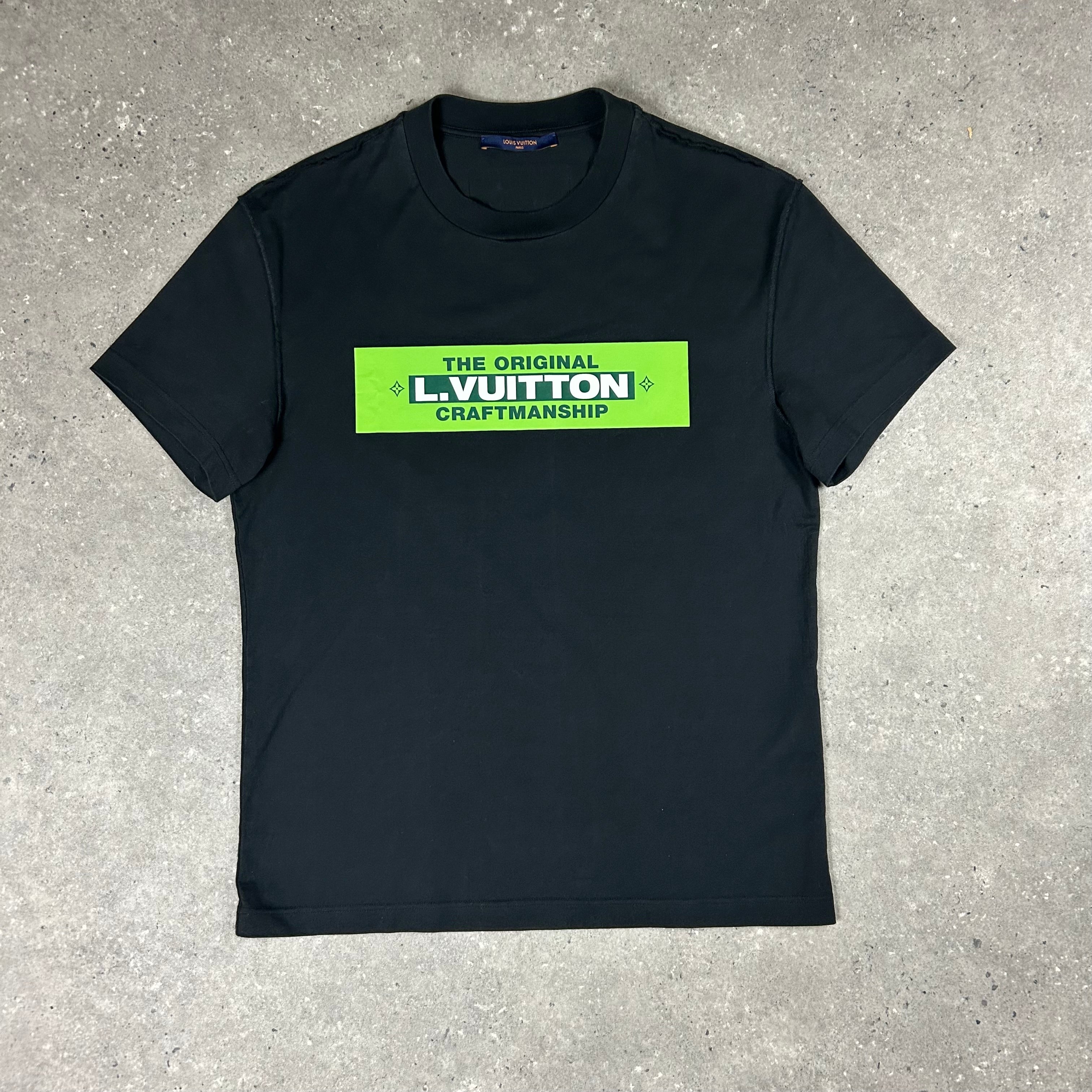 LOUIS VUITTON CRAFTMANSHIP T-SHIRT BLACK - (S)
