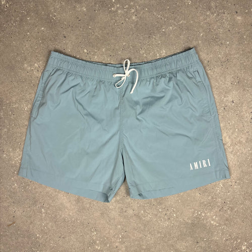 AMIRI DUSTY BLUE SWIM SHORTS - (XL)