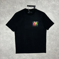 AMIRI DRIP COLLAGE T-SHIRT - BLACK