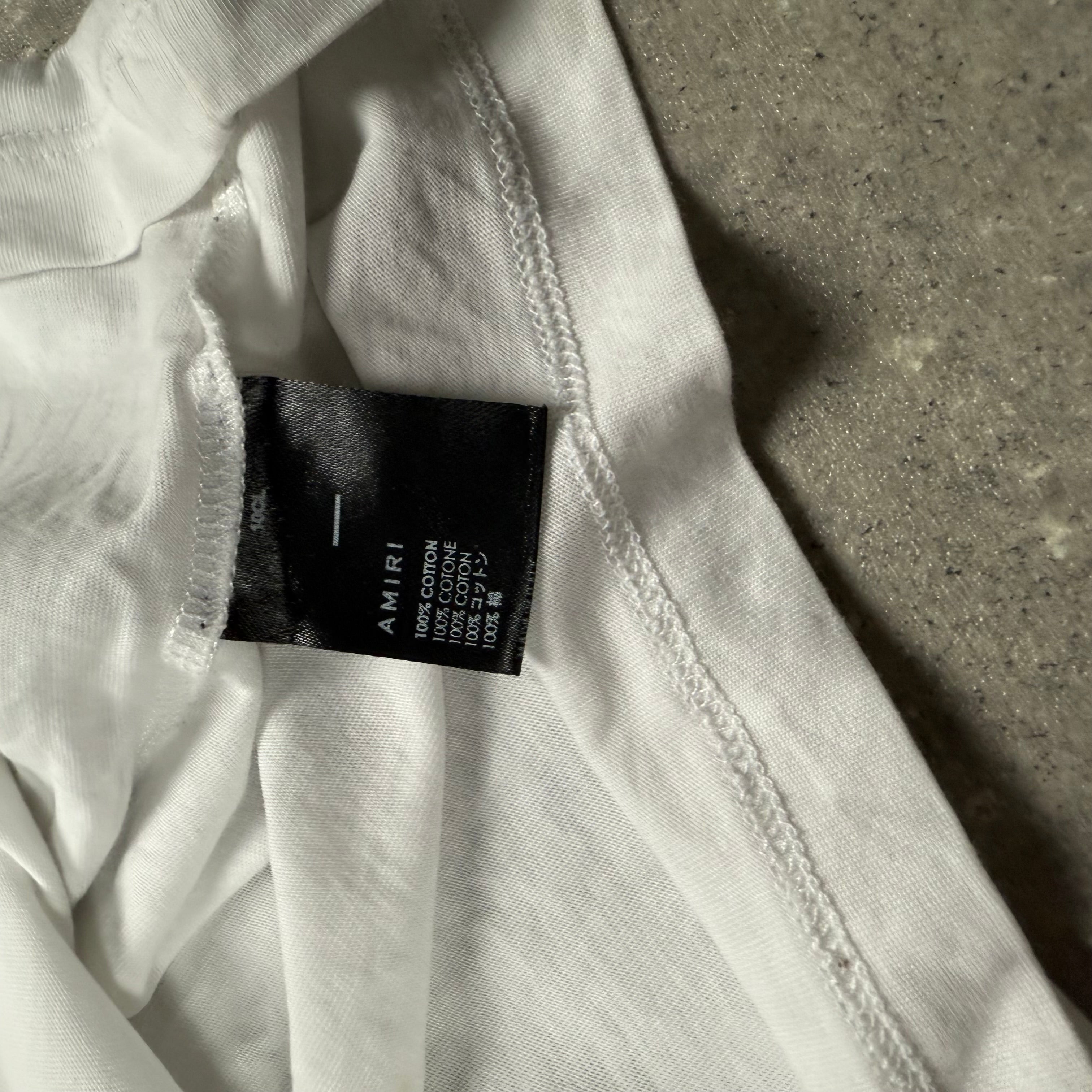 AMIRI MA LOGO T-SHIRT WHITE - (L)