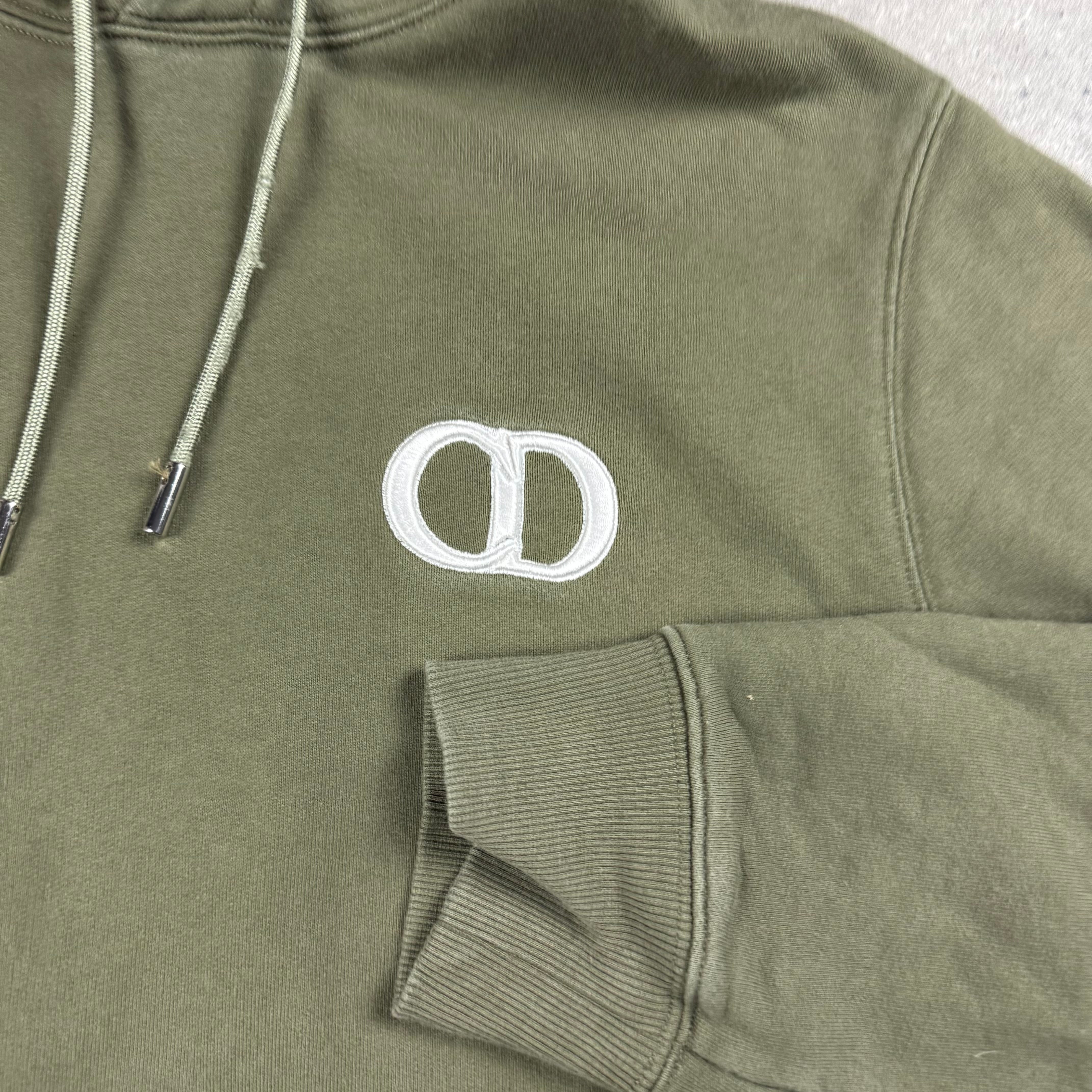 DIOR CD ICON HOODIE KHAKI - M (FITS S/M)