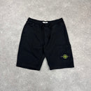 STONE ISLAND SHORTS BLACK - (M)