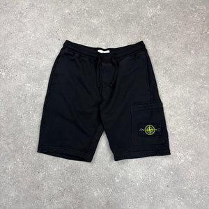 STONE ISLAND SHORTS BLACK - (M)