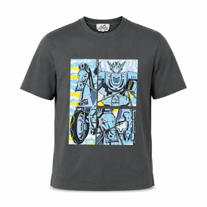 HERMES GRAPHIC T-SHIRT GREY - (S)