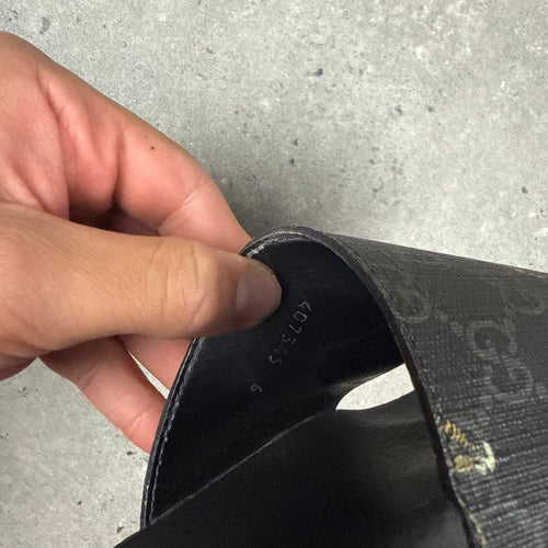 GUCCI TIGER GG SLIDERS - (EU40 / UK6)