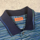 MISSONI POLO T-SHIRT BLUE/GREEN - (M)