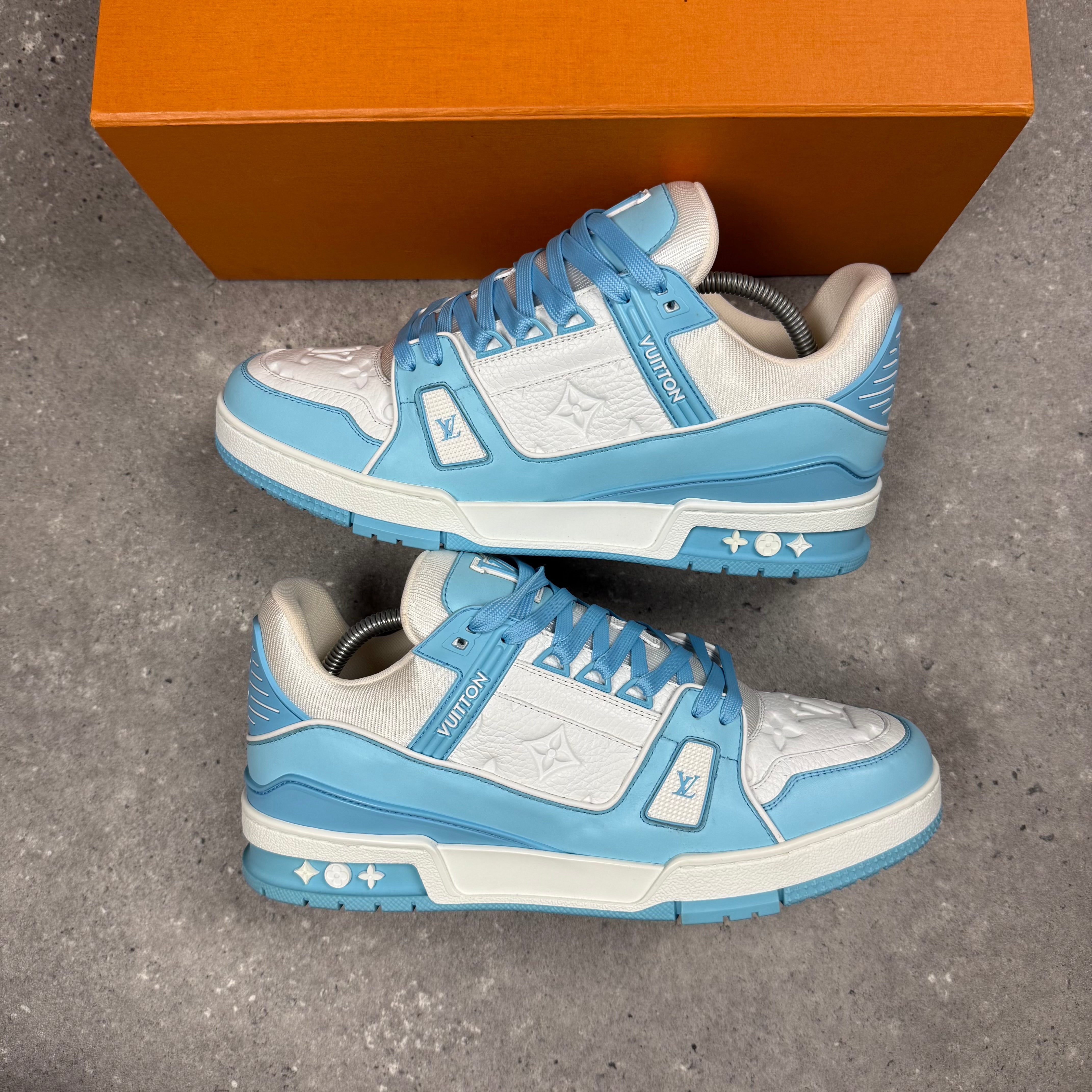 LOUIS VUITTON BLUE TRAINERS - EU41.5 (FITS UK 8.5)