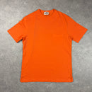 HERMES “H” T-SHIRT ORANGE - (M)