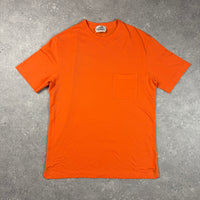 HERMES “H” T-SHIRT ORANGE - (M)