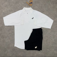 ASICS MATCH 1/4 ZIP TOP & SHORTS SET