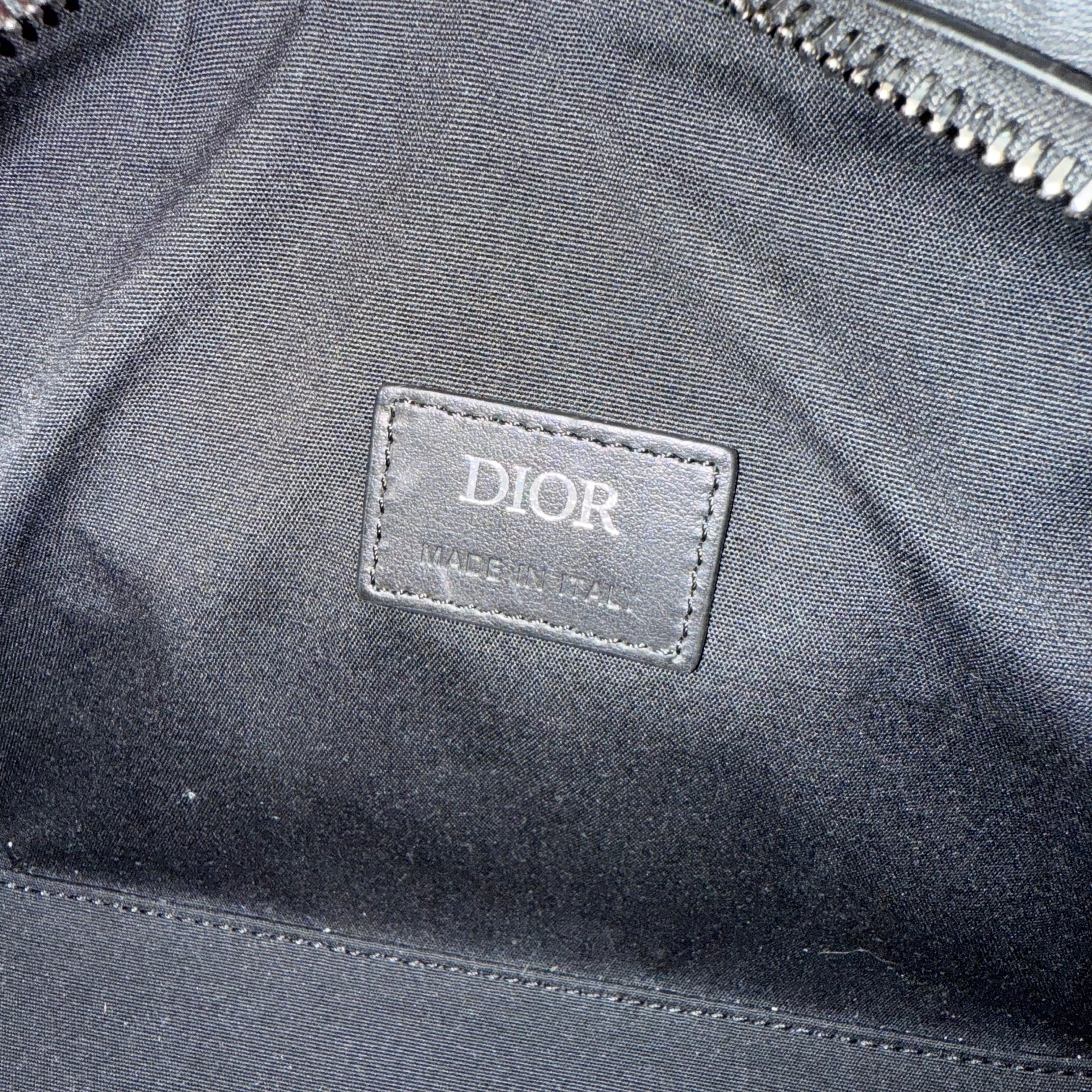 DIOR BLACK CD DIAMOND MESSENGER BAG