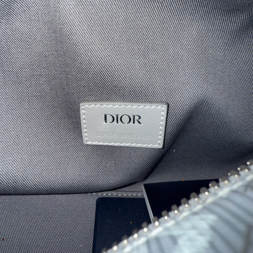 DIOR GREY CD DIAMOND MESSENGER BAG
