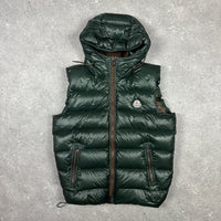 MONCLER KHAKI GILET - (FITS M)