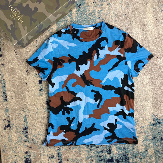 VLTN BLUE Camo T-Shirt (FITS S)