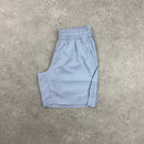 ASICS SLANT PANEL SHORTS - GREY BLUE