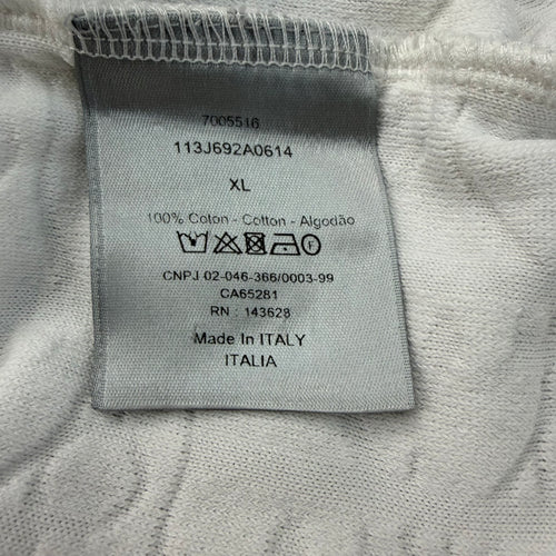 DIOR TOWEL T-SHIRT WHITE - XL