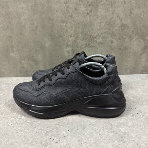 GUCCI RHYTON TRAINERS BLACK - (EU43 / UK9)