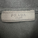 PRADA POLO T-SHIRT BLACK - (M)