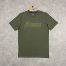 ASICS LOGO T-SHIRT & SHORT SET - MANTLE GREEN / BLACK