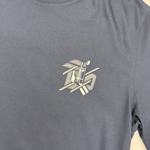 HERMES T-SHIRT NAVY - (S)