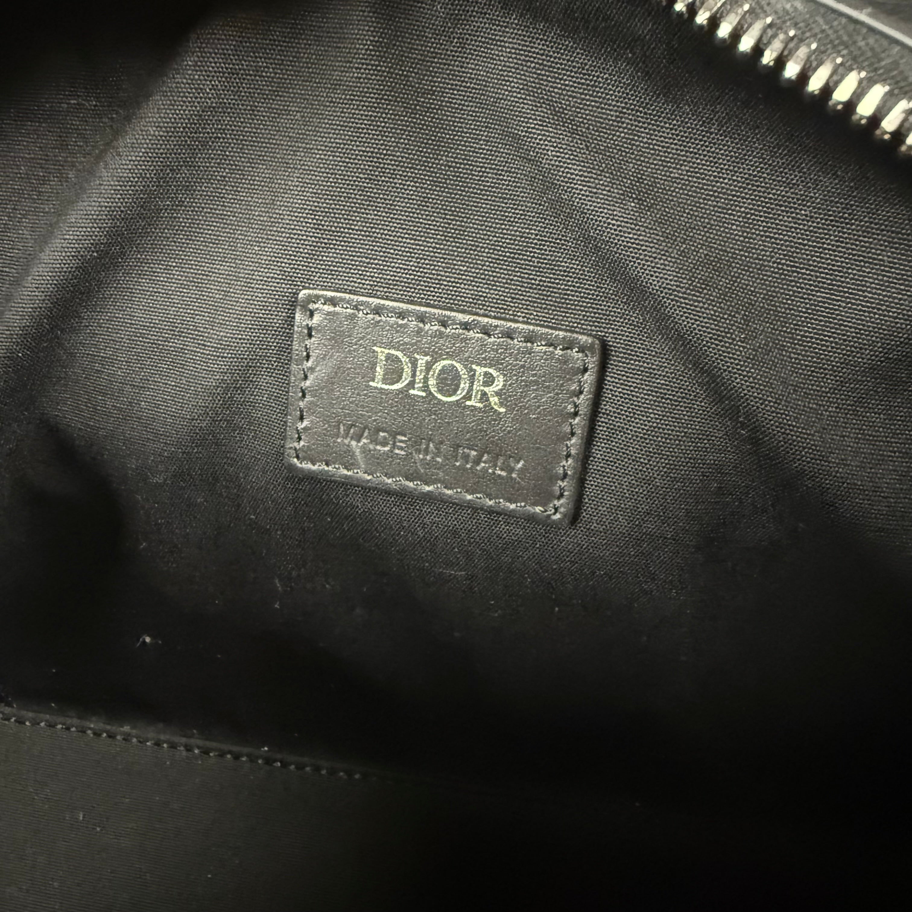 DIOR BLACK CD DIAMOND MESSENGER BAG