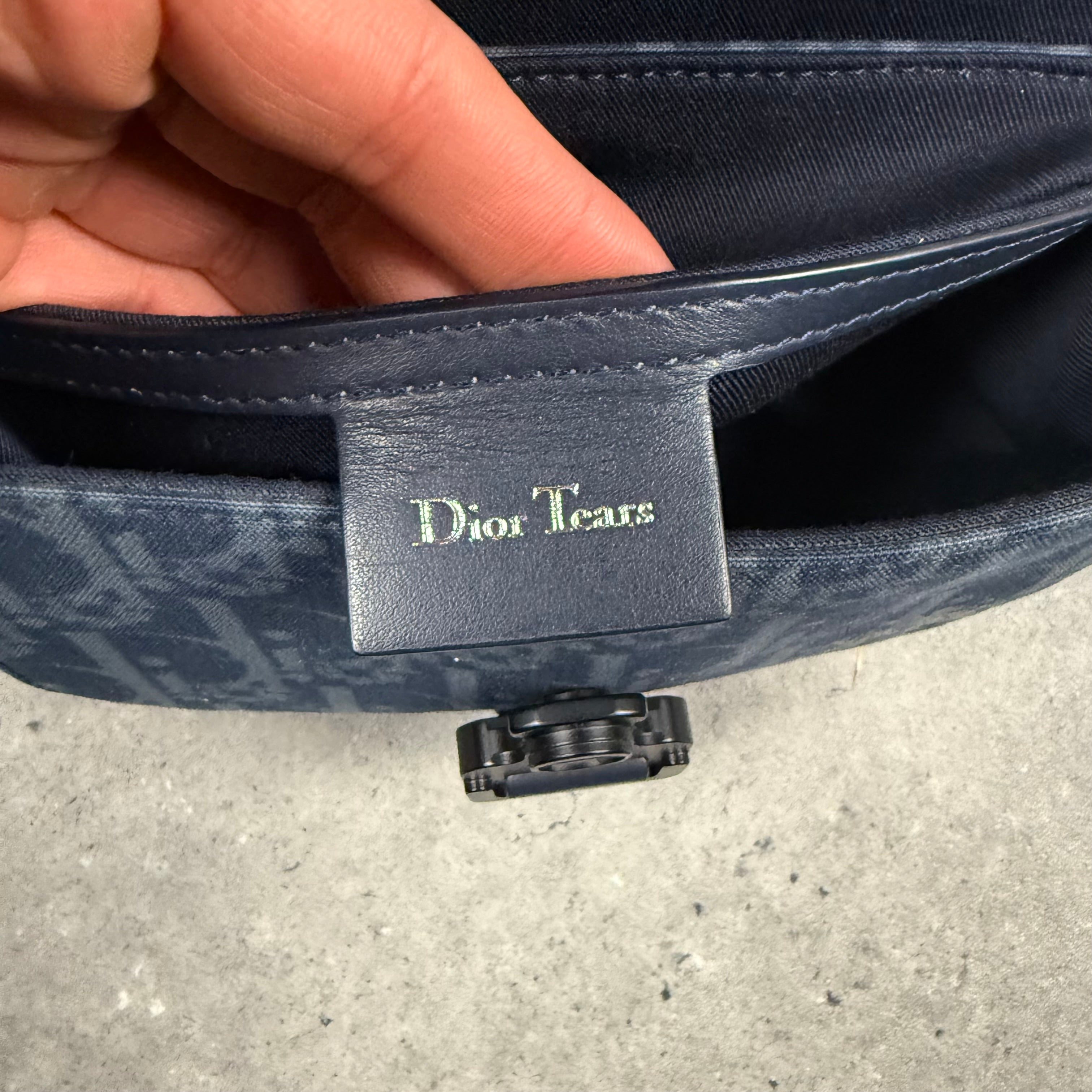 DIOR x DENIM TEARS SADDLE SHOULDER BAG