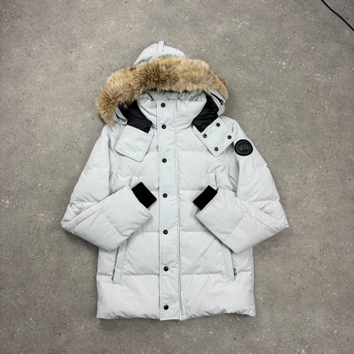 CANADA GOOSE WYNDHAM PARKA SILVER BIRCH - (S)