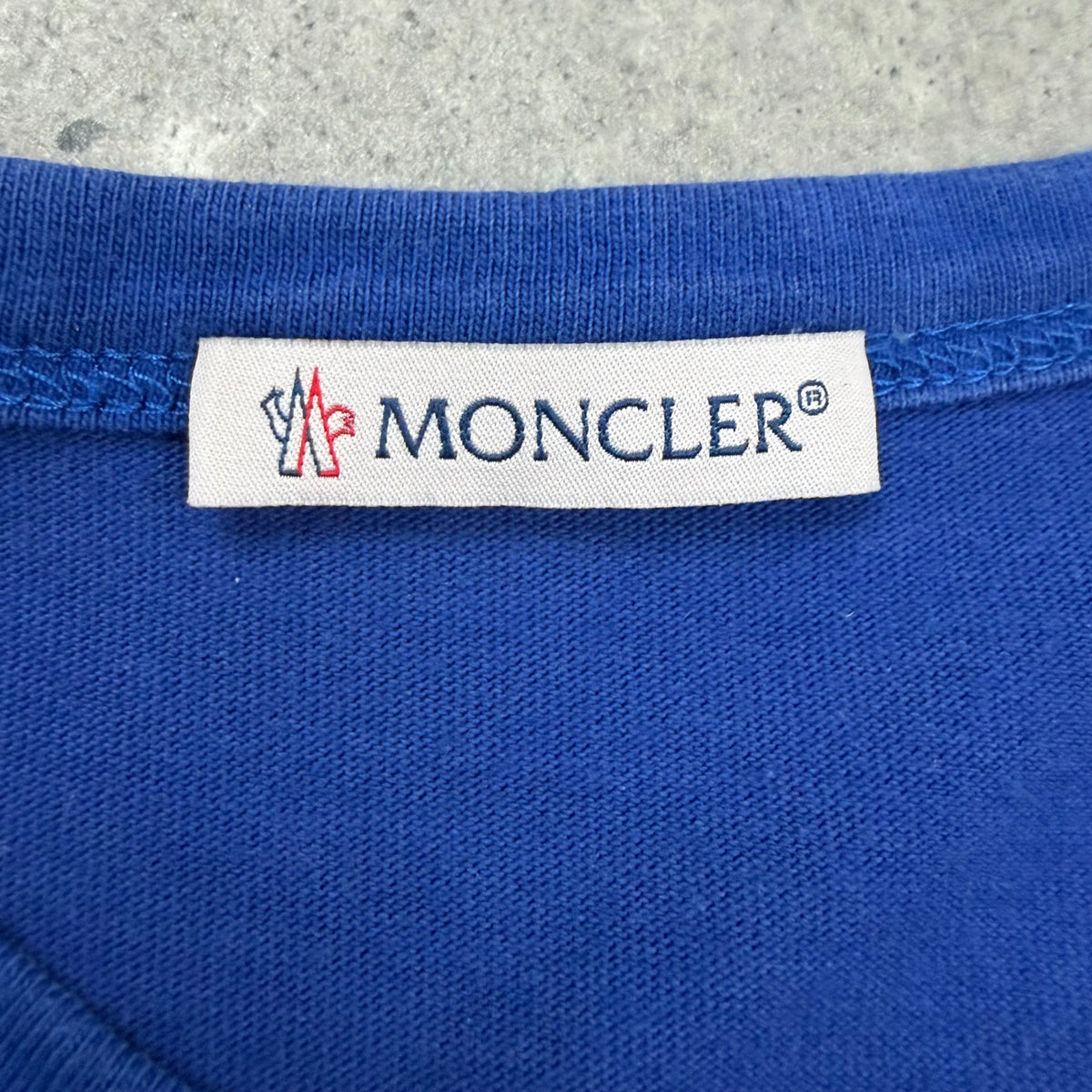 MONCLER T-SHIRT BLUE - (M)