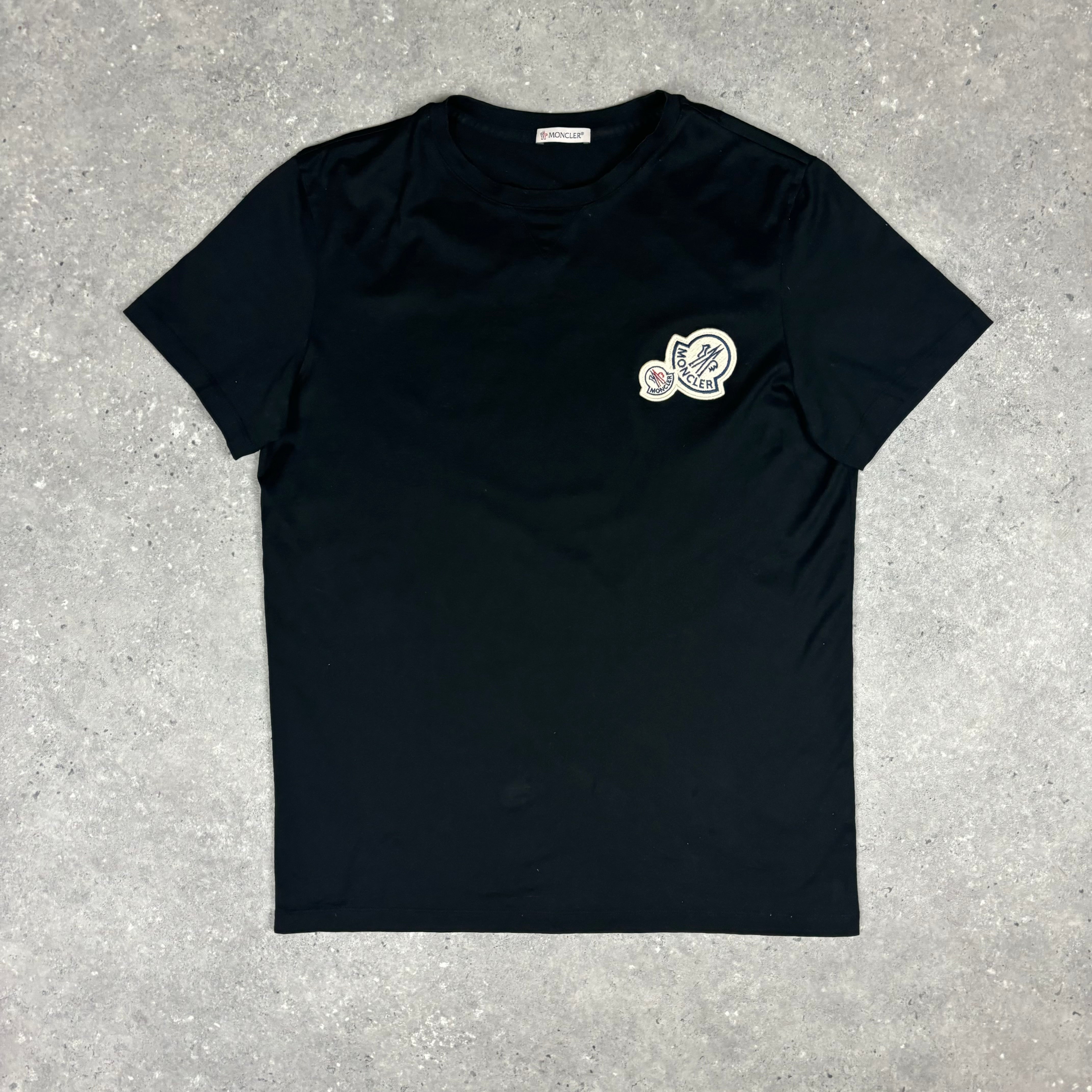 MONCLER MAGLIA T-SHIRT  BLACK - (S)