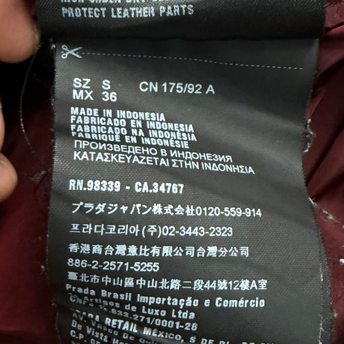 PRADA  NYLON JACKET RED - (S)