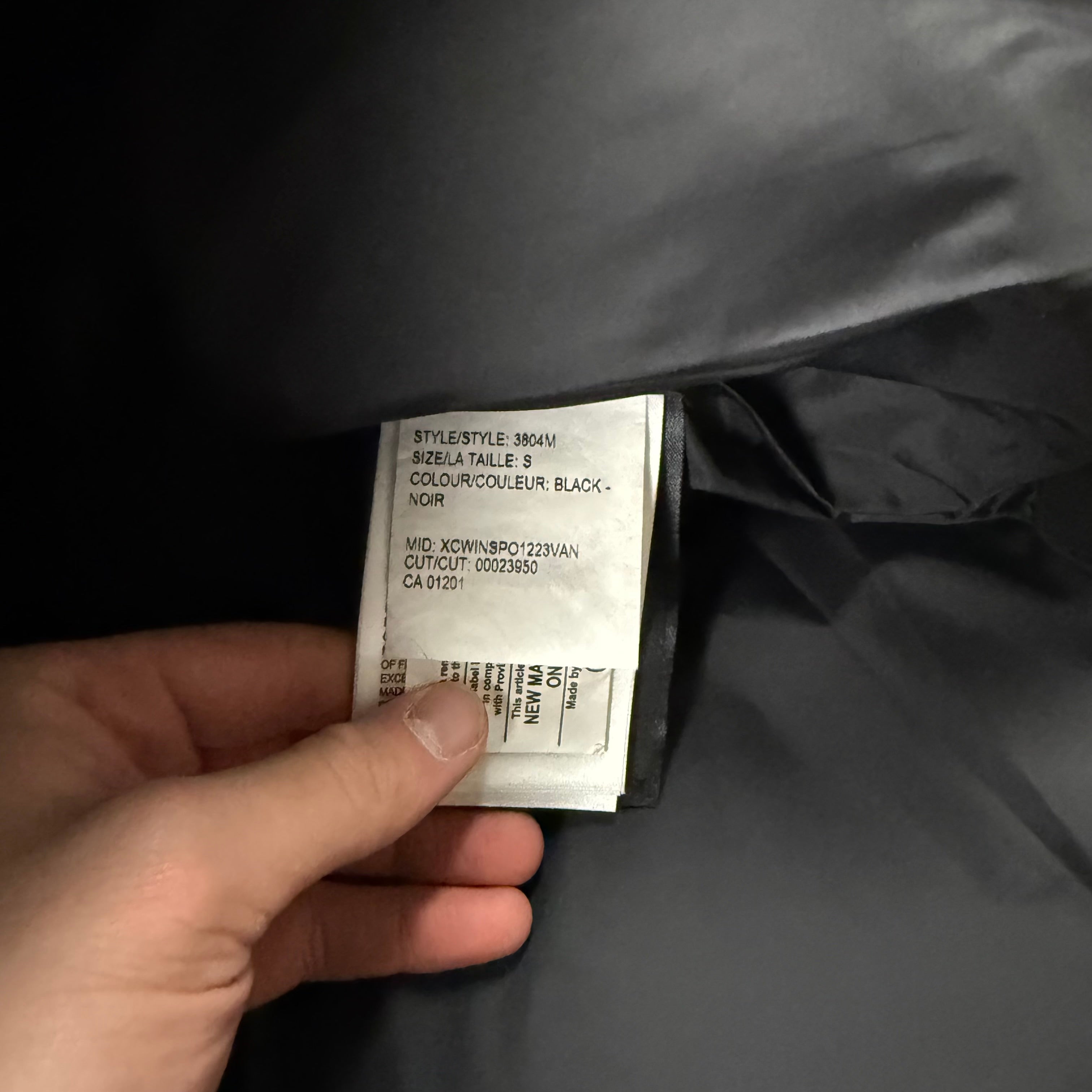 CANADA GOOSE MACMILLAN BLACK  - (S)