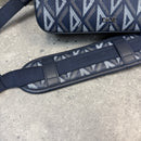 DIOR DIAMOND MESSENGER BAG - NAVY