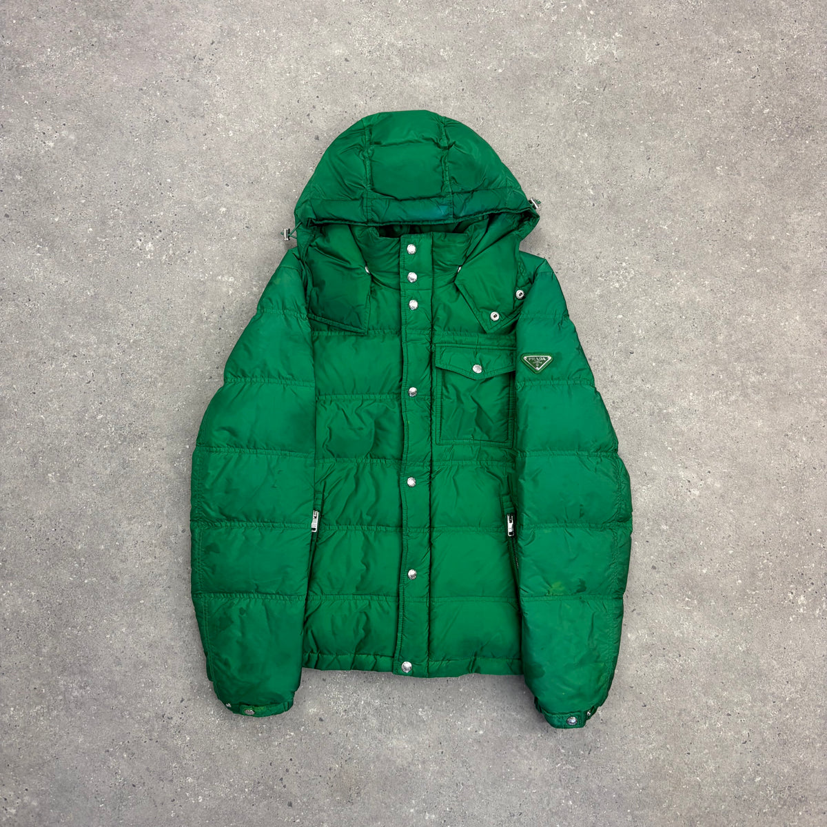 PRADA PUFFER JACKET GREEN - (S)