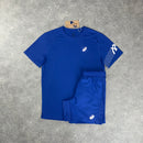 ASICS ICON T-SHIRT & SHORT SET - DARK COBALT