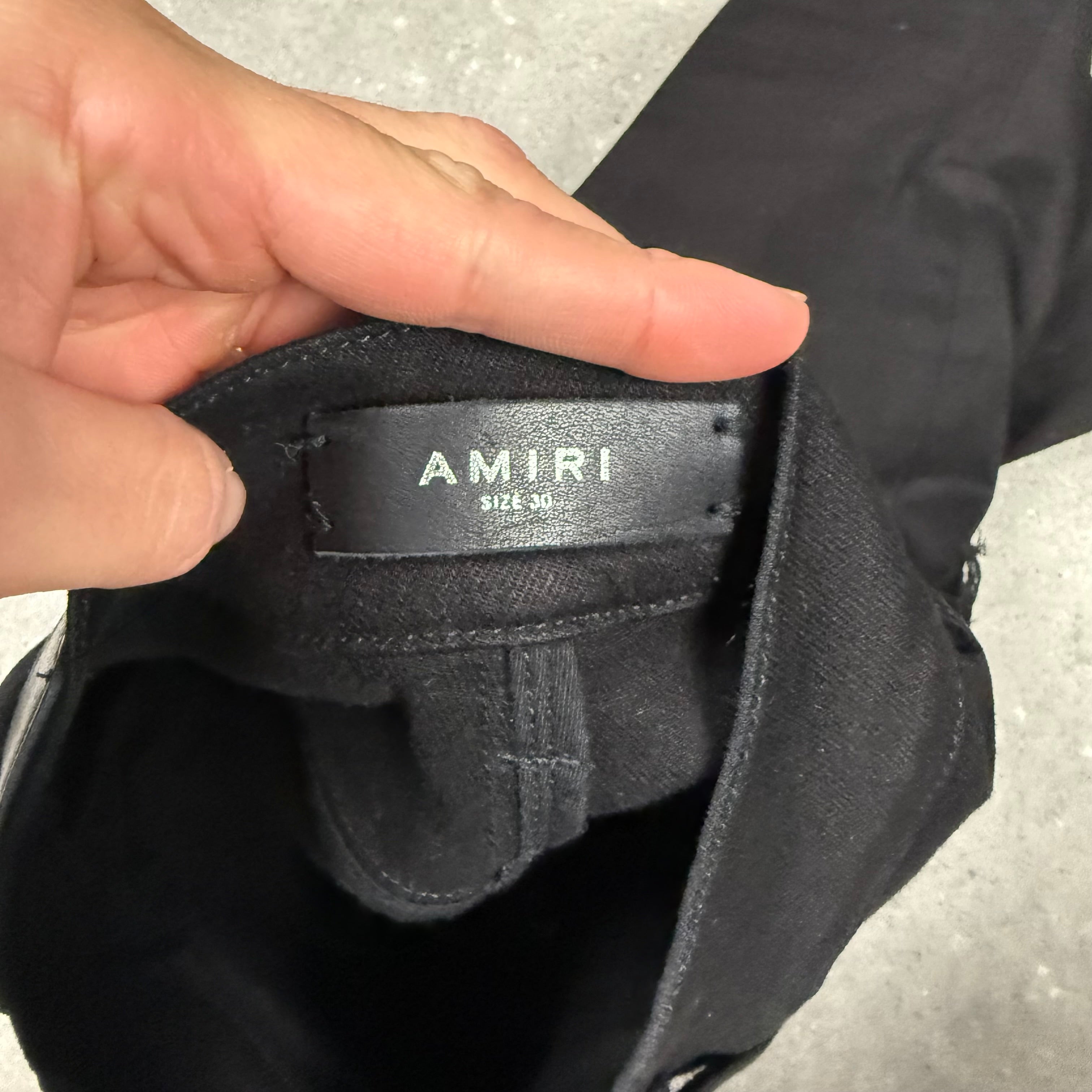 AMIRI SKINNY JEANS BLACK - (30")