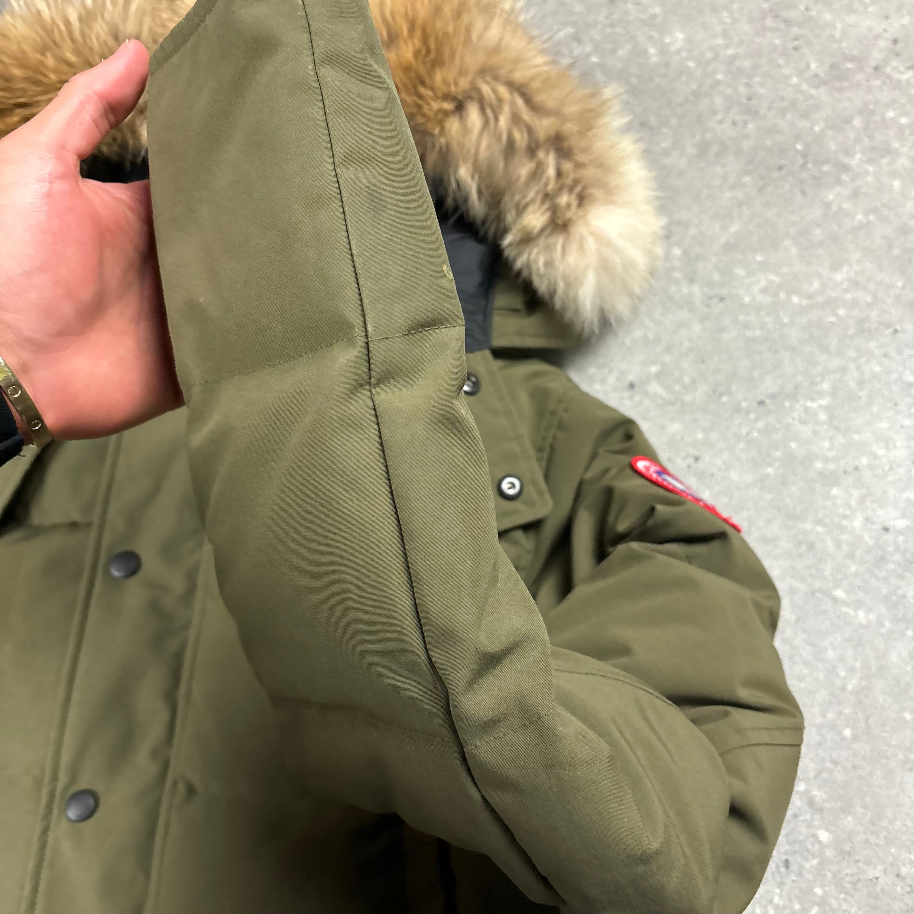 CANADA GOOSE WYNDHAM PARKA KHAKI - (S)