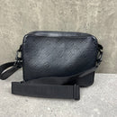 LOUIS VUITTON MONOGRAM MESSENGER BAG - BLACK