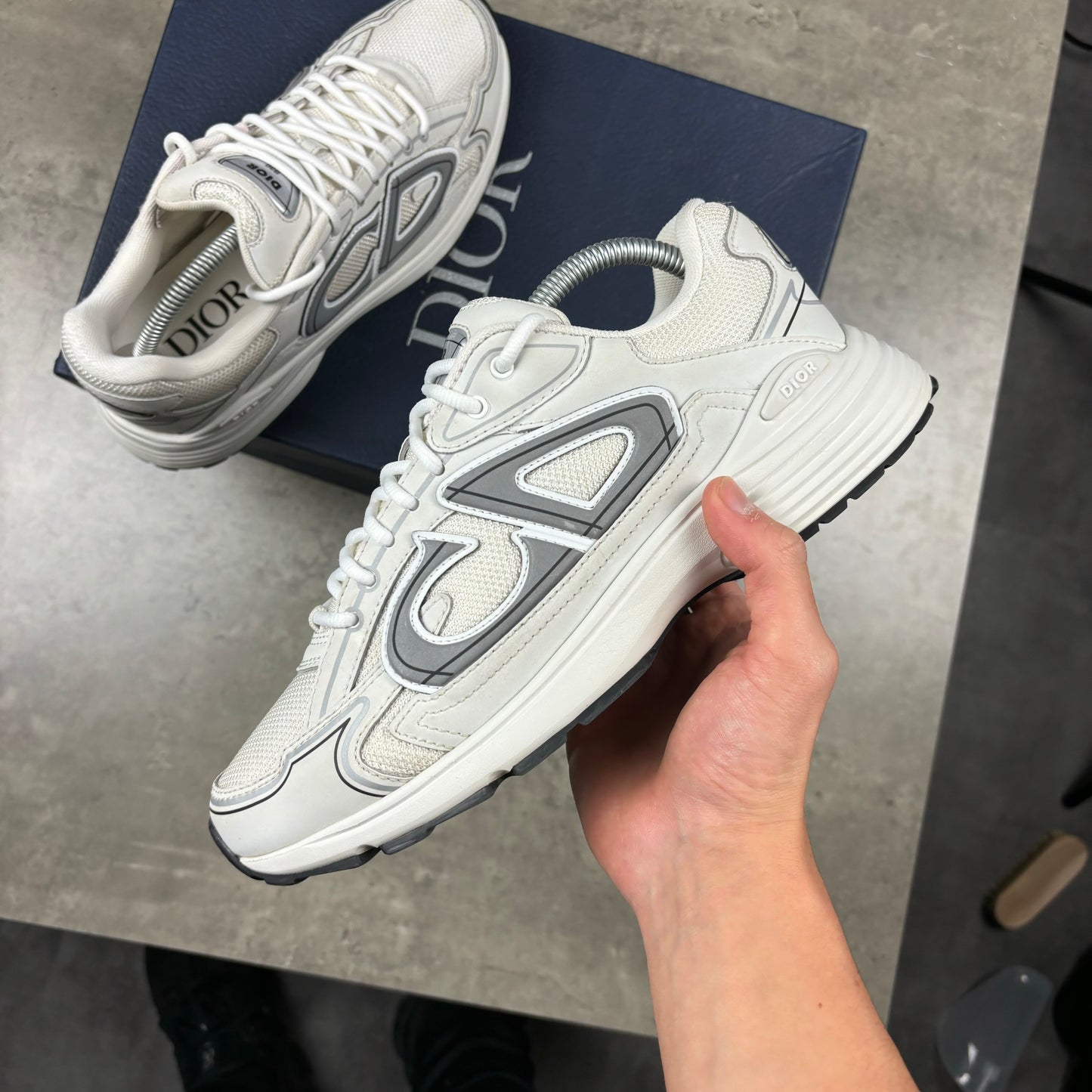 DIOR B30 TRAINERS - WHITE (FITS 7.5)