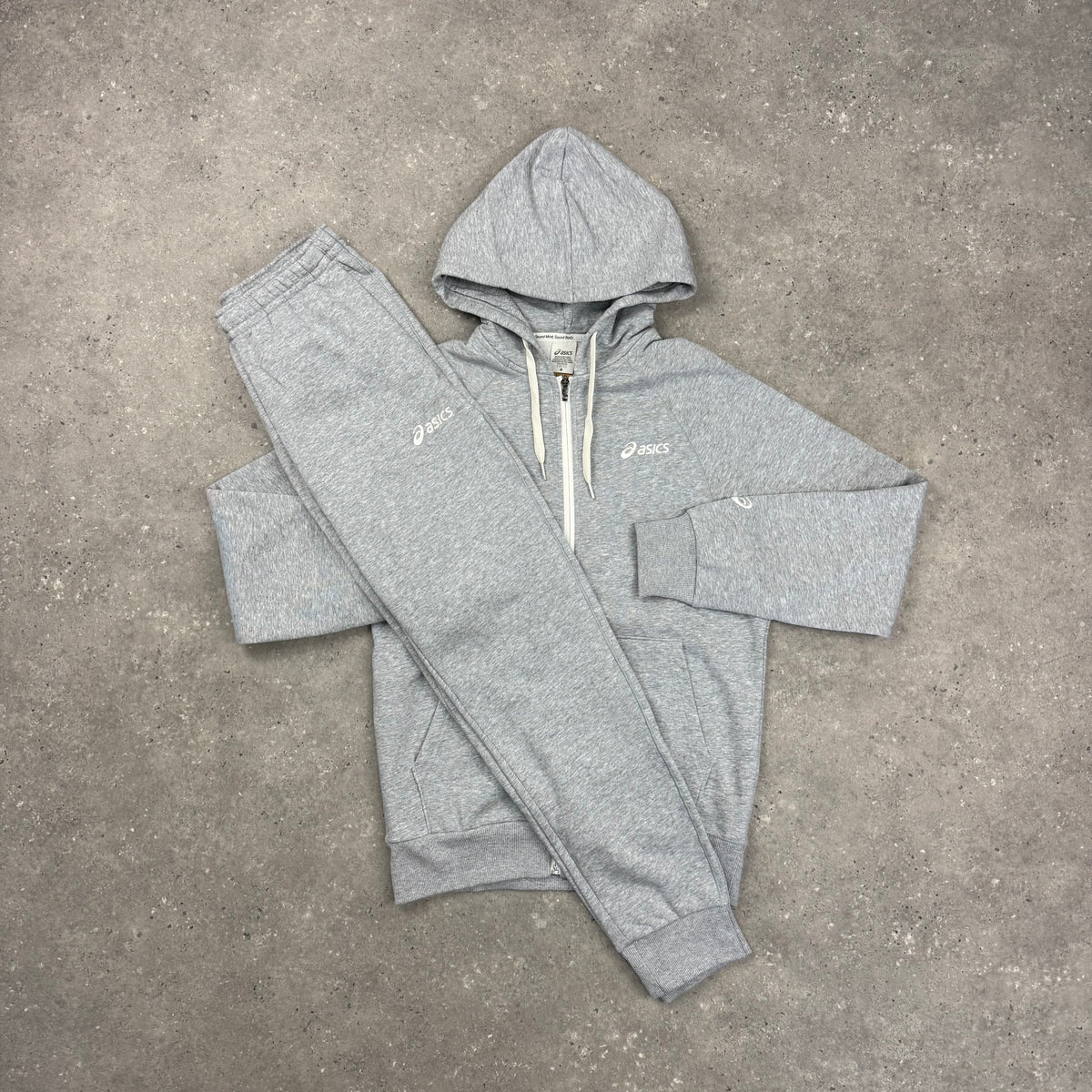 ASICS CLUB FLEECE TRACKSUIT - GREY
