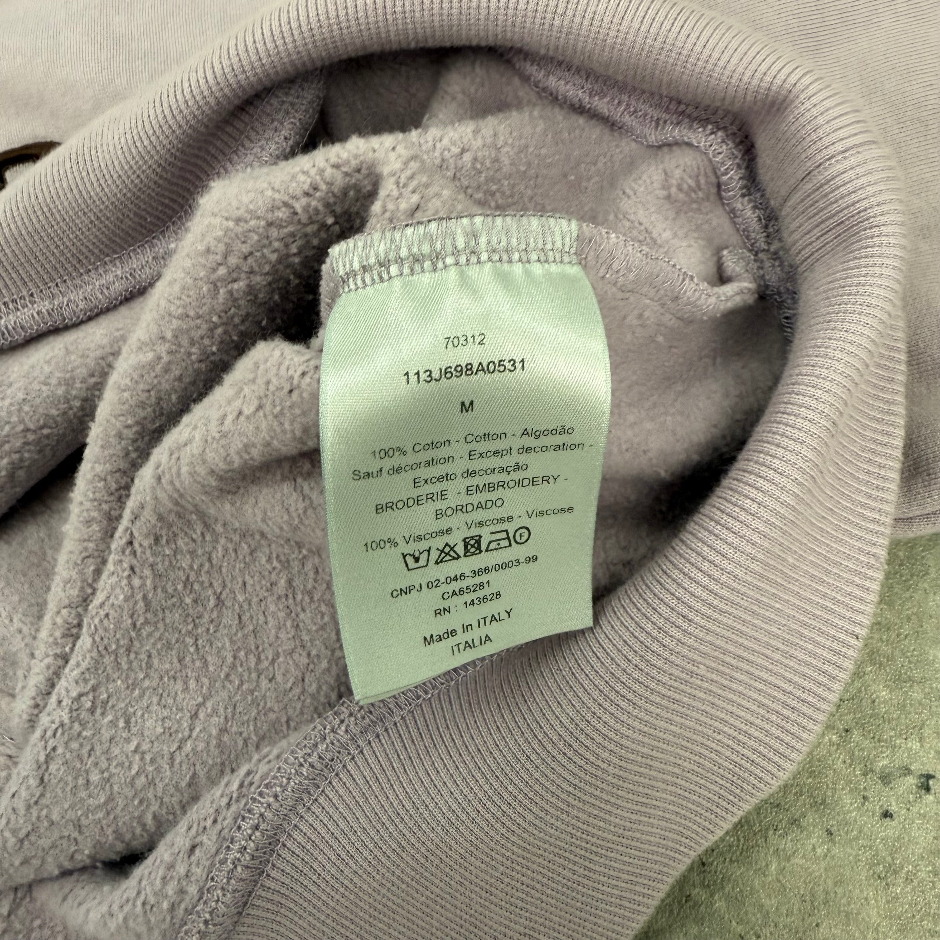 DIOR CD ICON HOODIE MUAVE - M (FITS S/M)